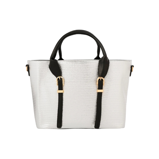 Silver Leather handbag