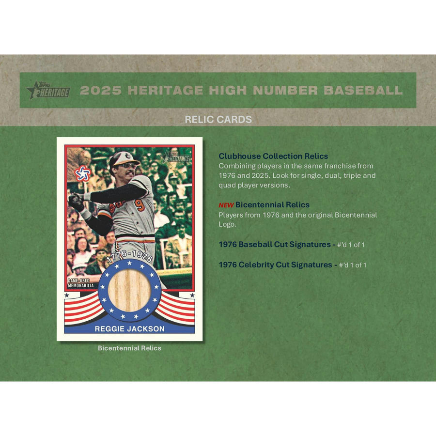 2025 Topps Heritage High Number Baseball Hobby 12-Box Case - Image 8