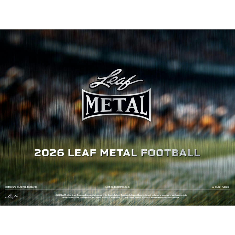 2026 Leaf Metal Football Hobby Jumbo 8-Box Case - Image 8