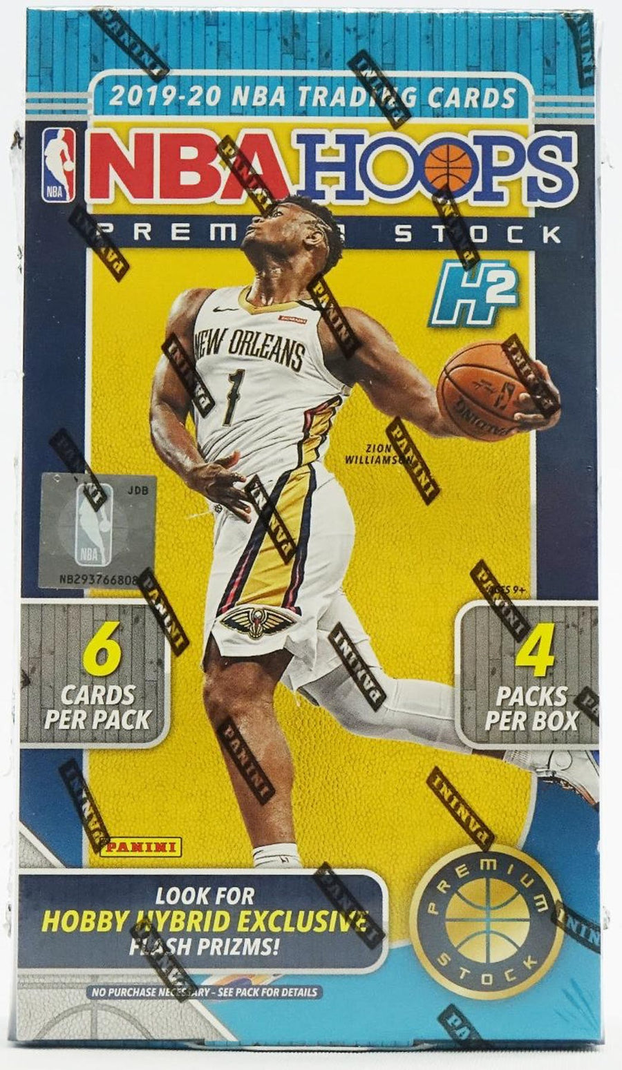 2019-20 Panini NBA Hoops Premium Stock Basketball Hobby Hybrid 20 Box Case - Image 2
