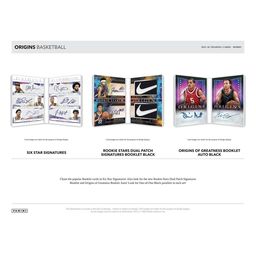 2025/26 Panini Origins Basketball Hobby 12-Box Case (Presell) - Image 6
