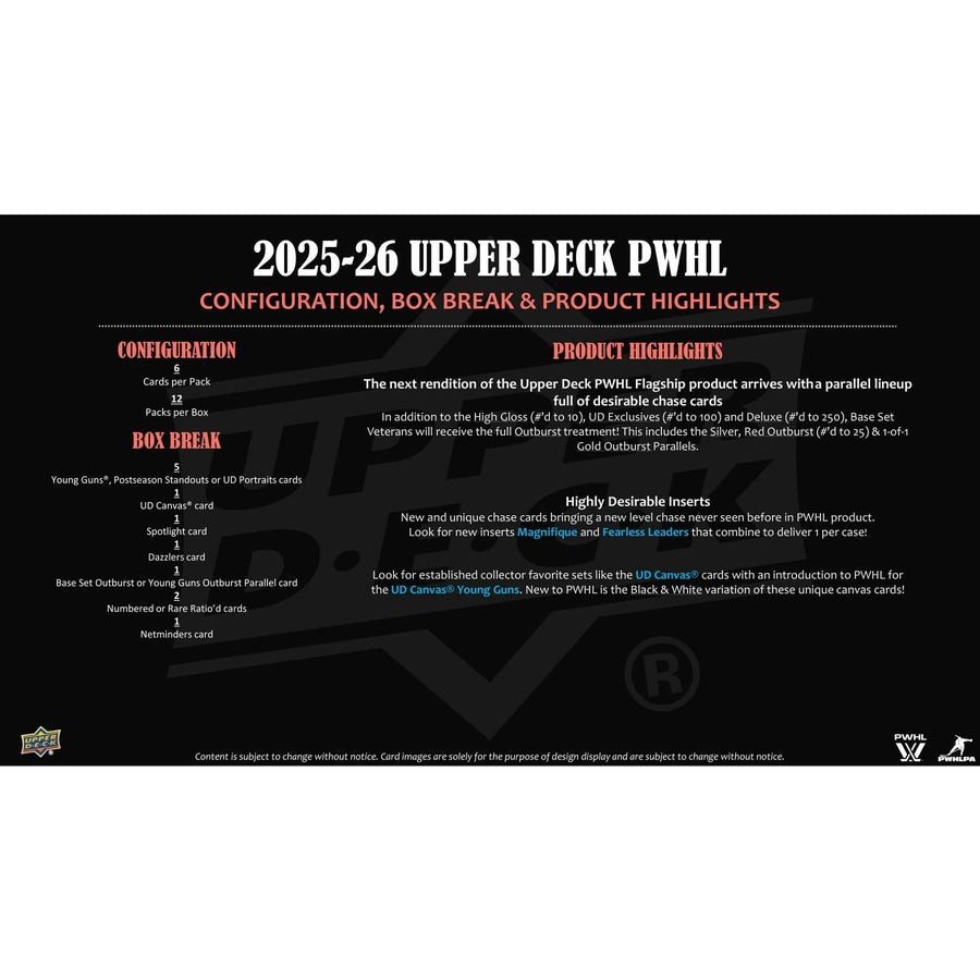 2025/26 Upper Deck PWHL Hockey Hobby 16-Box Case - Image 5