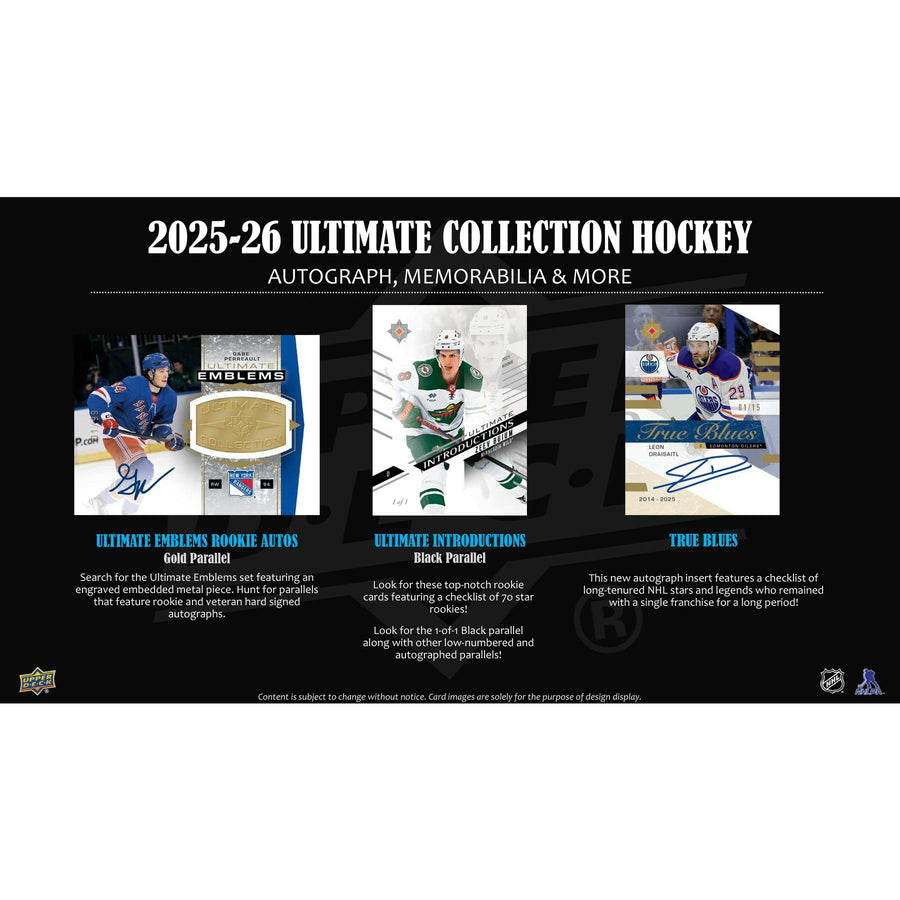 2025/26 Upper Deck Ultimate Collection Hockey Hobby 16-Box Case - Image 8