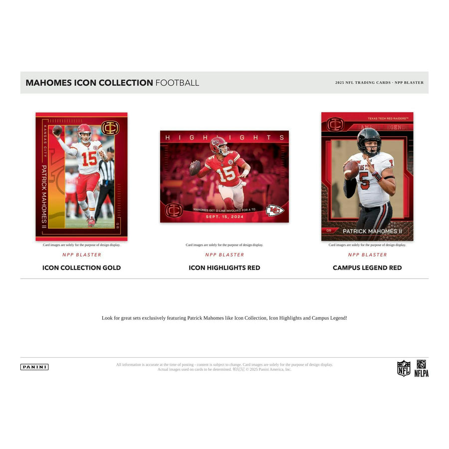 2025 Panini Mahomes Icon Collection Football Blaster 20-Box Case - Image 8