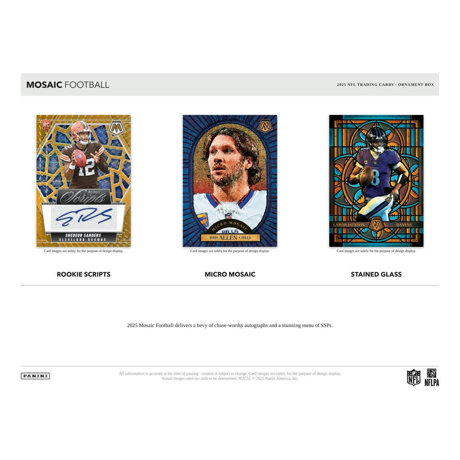 2025 Panini Mosaic Football Ornament 40-Box Case - Image 10