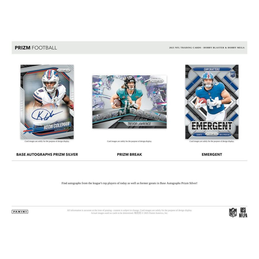 2025 Panini Prizm Football Blaster Hobby 20-Box Case - Image 8