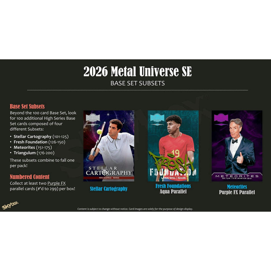 2026 Upper Deck Metal Universe SE Blaster 20-Box Case (Presell) - Image 5