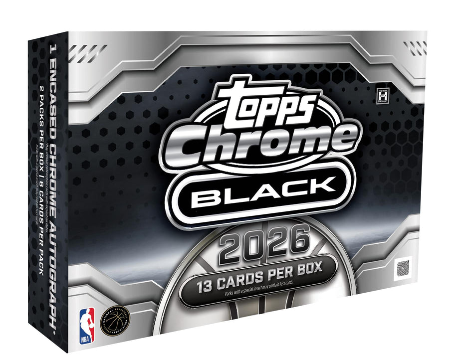 2025/26 Topps Chrome Black Basketball Hobby Box (Presell) - Image 2