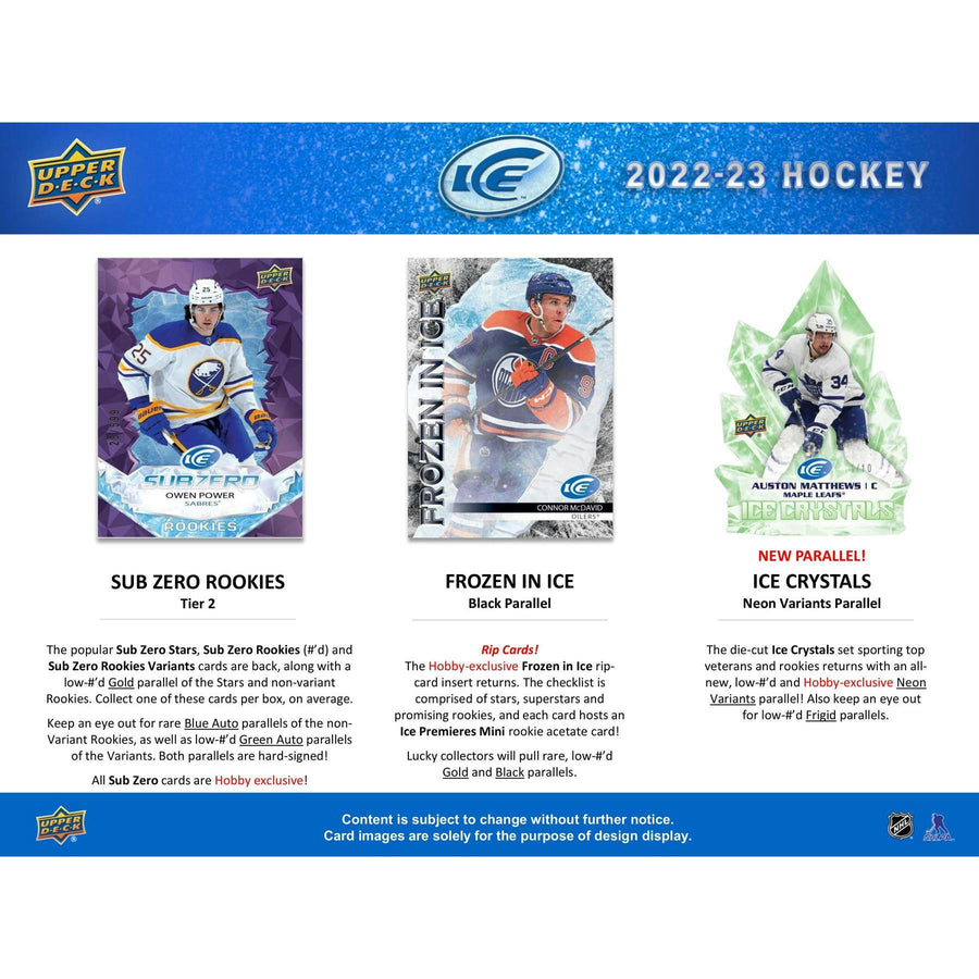 2022/23 Upper Deck Ice Hockey Hobby 24-Box Case (Factory Fresh) - Image 9