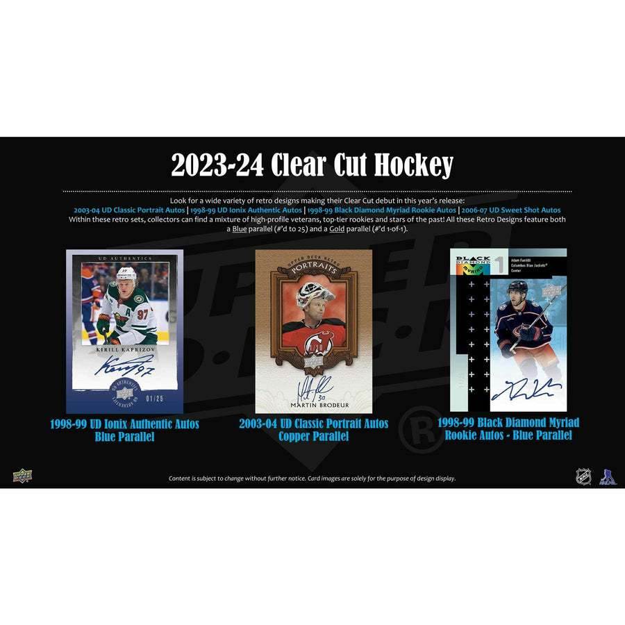 2023/24 Upper Deck Clear Cut Hockey Hobby 30-Box Case - Image 7