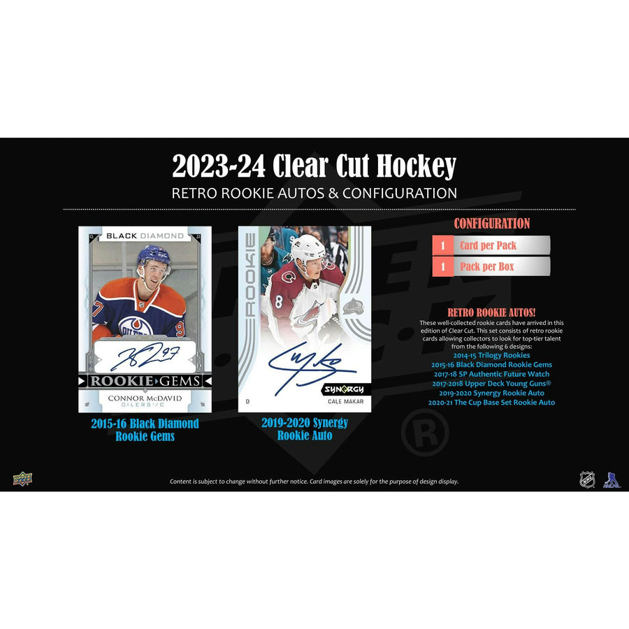 2023/24 Upper Deck Clear Cut Hockey Hobby 30-Box Case - Image 8