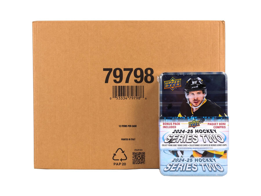 2024/25 Upper Deck Series 2 Hockey Tin Case (12 Ct.) - Image 2
