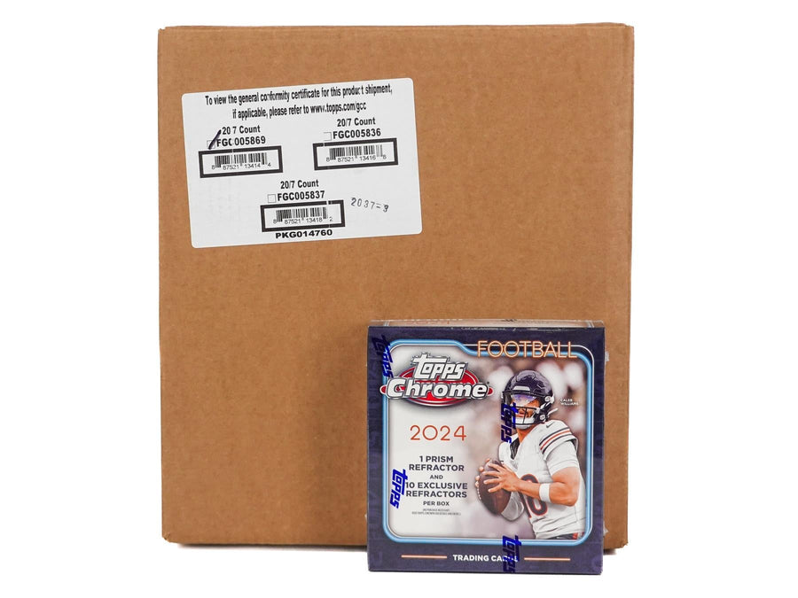 2024 Topps Chrome Football Mega 20-Box Case - Image 2