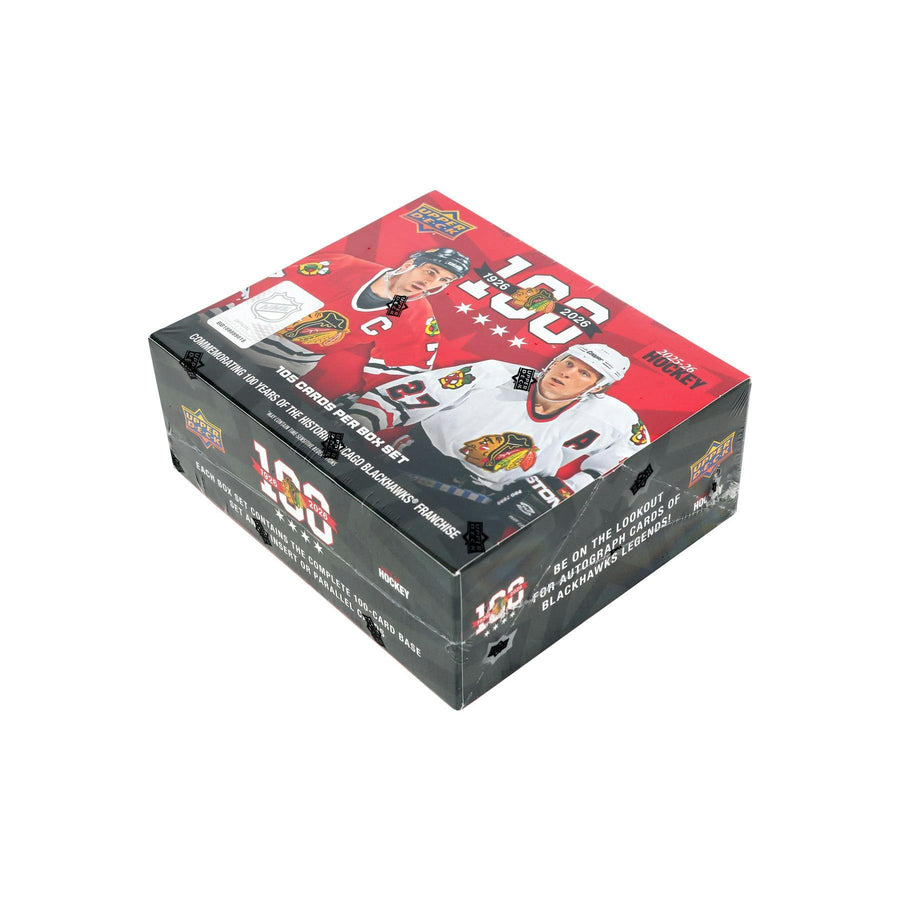 2025/26 Upper Deck Chicago Blackhawks Centennial Hockey Box 20-Set Case - Image 4