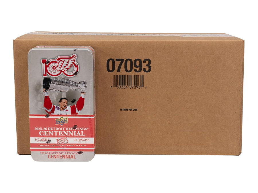 2025/26 Upper Deck Detroit Red Wings Centennial Hockey Hobby 16-Box Case - Image 3