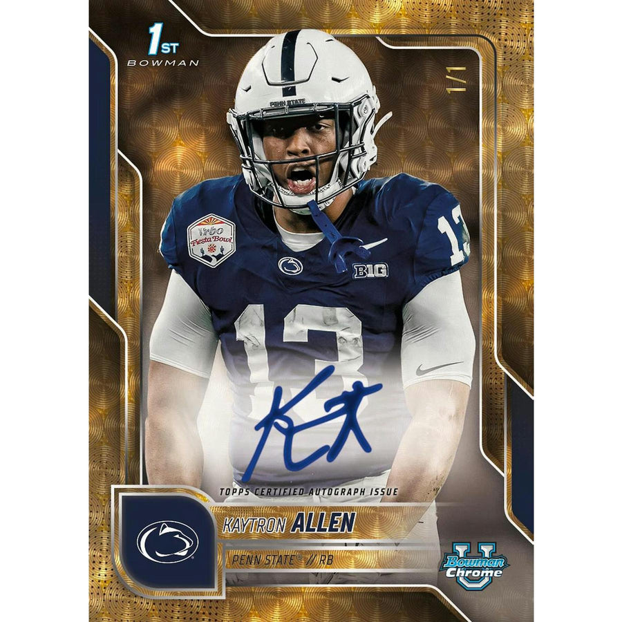 2025 Bowman University Chrome Football Mega 20-Box Case - Image 10