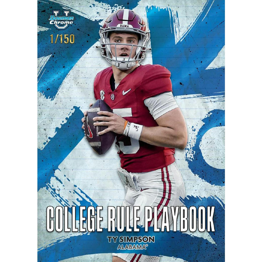 2025 Bowman University Chrome Football Blaster 40-Box Case - Image 16