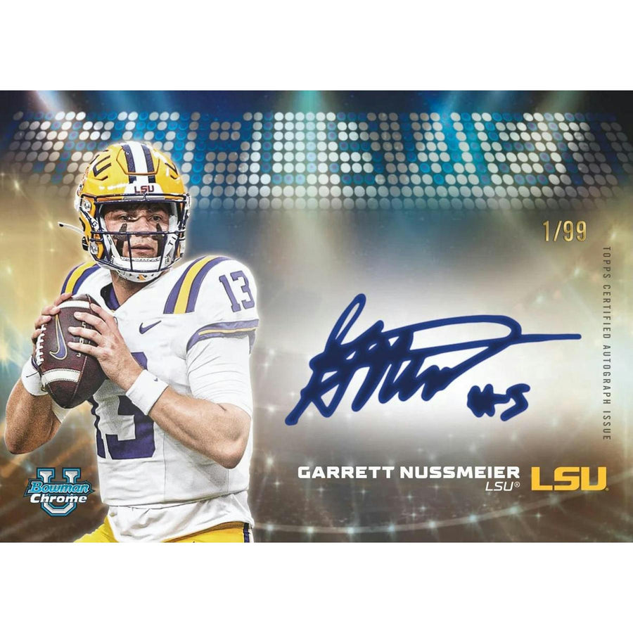 2025 Bowman University Chrome Football Blaster 40-Box Case - Image 17