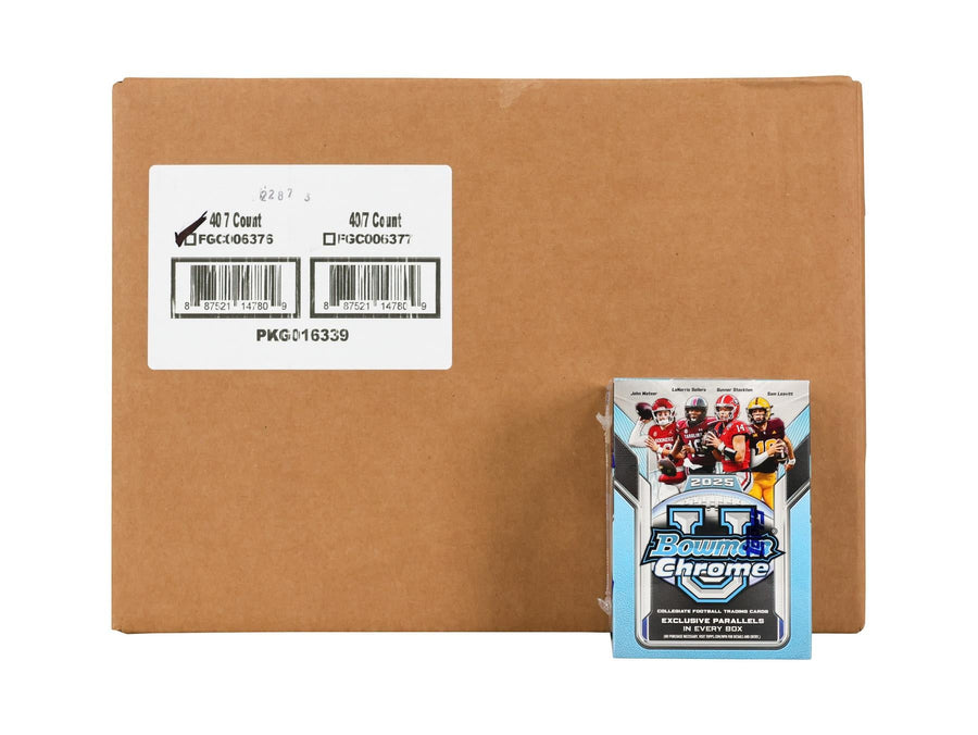 2025 Bowman University Chrome Football Blaster 40-Box Case - Image 2