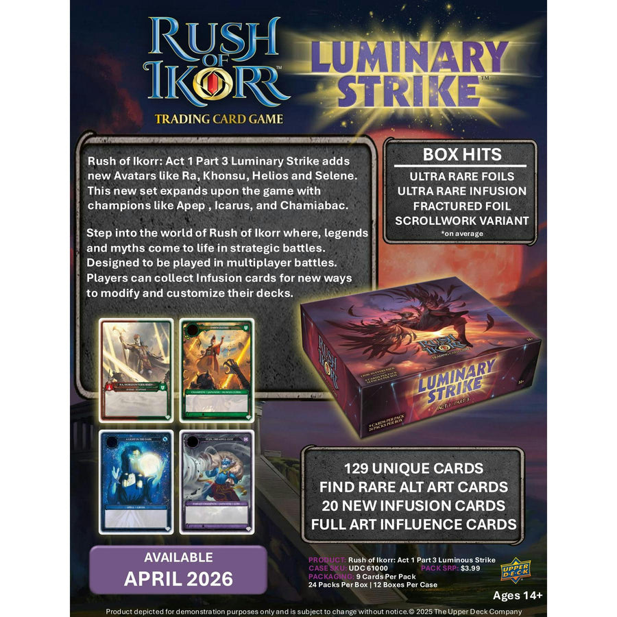 Rush of Ikorr TCG Act 1 – Part 3 Luminary Strike Booster 12-Box Case - Image 8