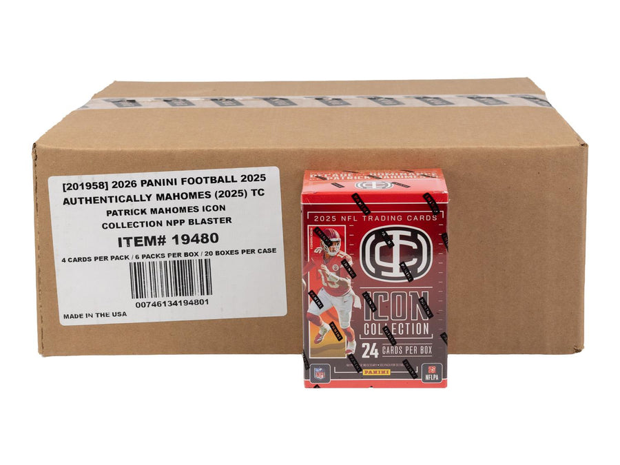 2025 Panini Mahomes Icon Collection Football Blaster 20-Box Case - Image 2
