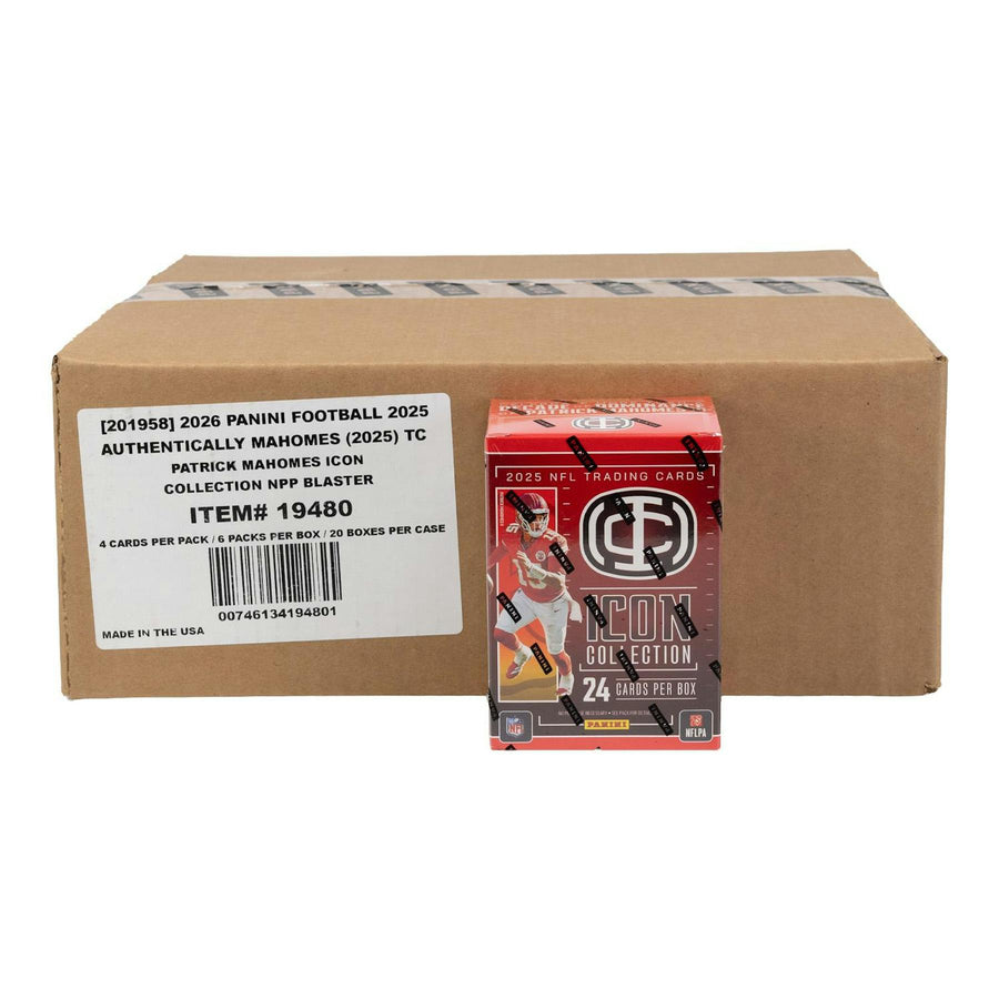 2025 Panini Mahomes Icon Collection Football Blaster 20-Box Case - Image 3