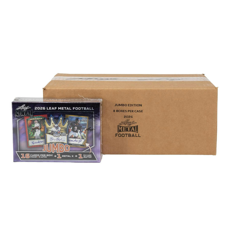 2026 Leaf Metal Football Hobby Jumbo 8-Box Case - Image 3