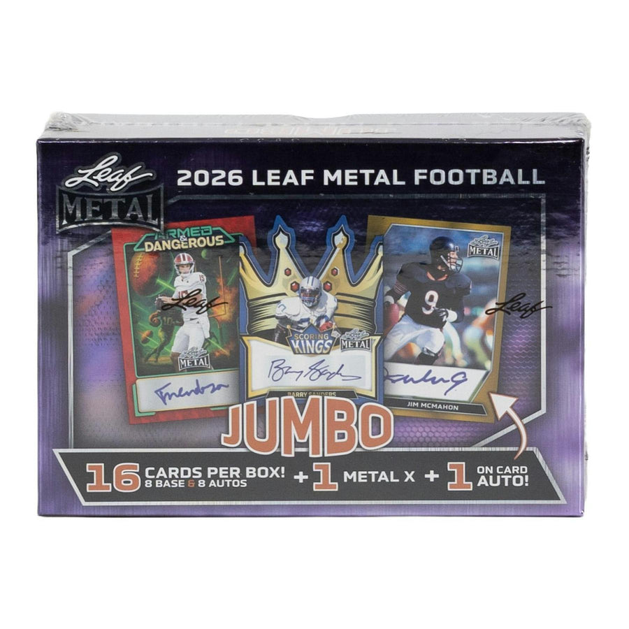 2026 Leaf Metal Football Hobby Jumbo 8-Box Case - Image 7