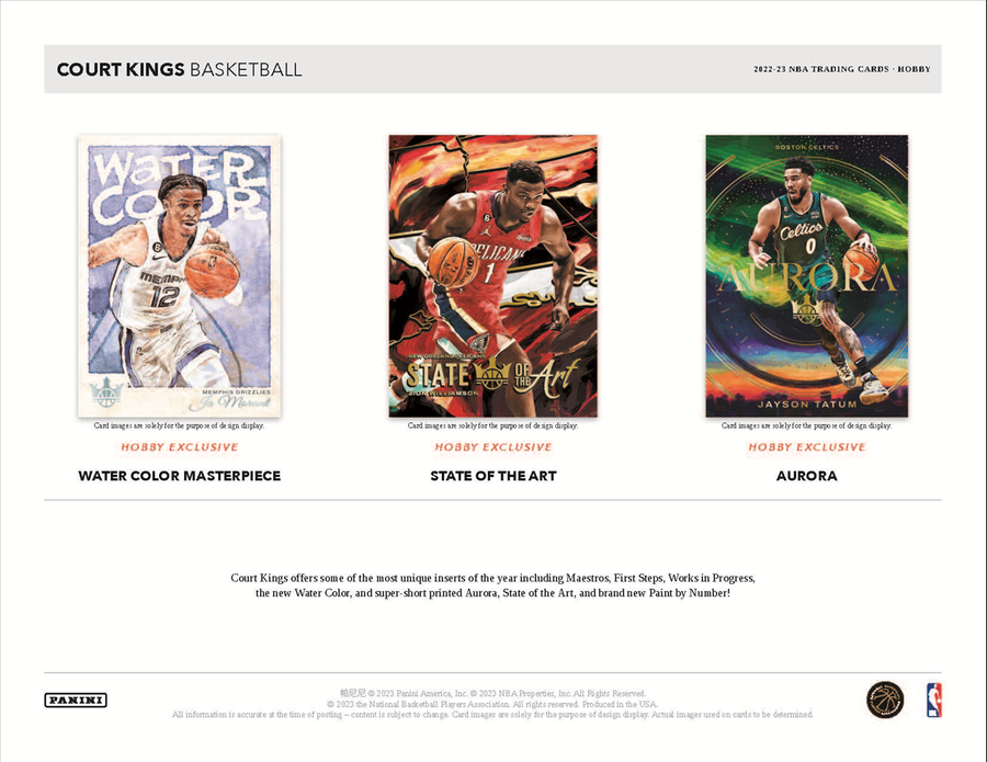 2022-23 Panini Court Kings Basketball Hobby 16 Box Case - Image 4
