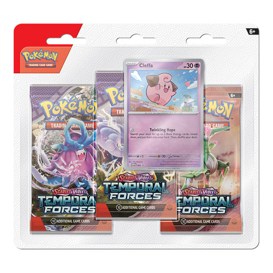 Pokemon Scarlet & Violet Temporal Forces 3-Pack Blister Pack – 24 Pack Box