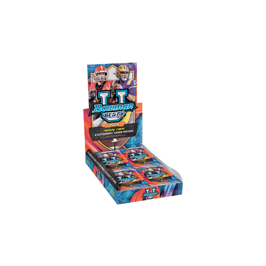 2024 Bowman’s University Best Football Hobby 12 Box Case