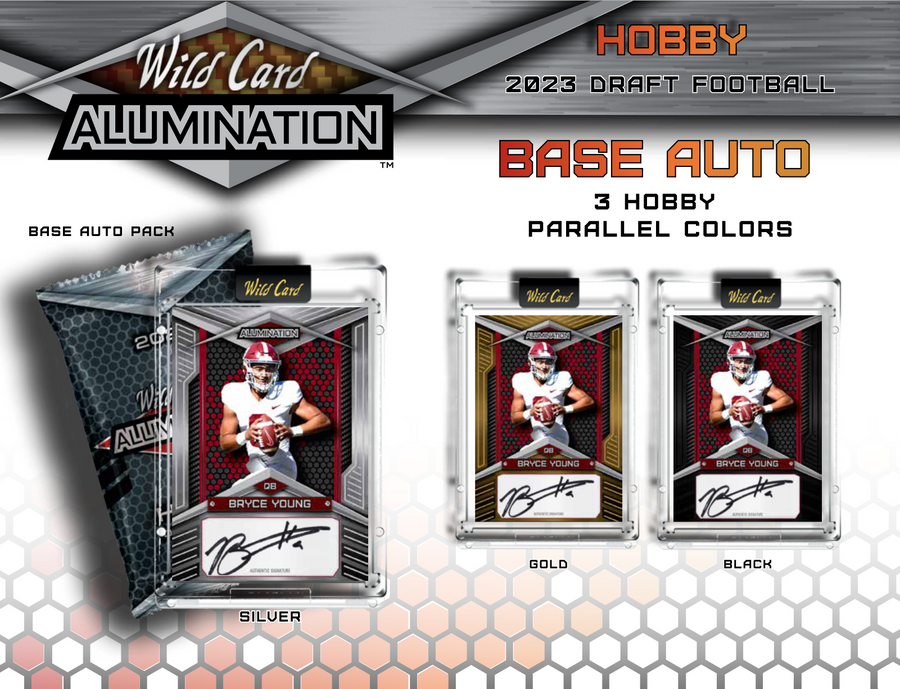 2023 Wild Card Alumination Draft Football Hobby 12 Box Case - Image 4