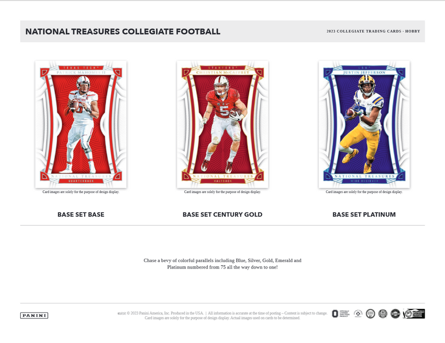 2023 Panini National Treasures Collegiate Football Hobby 4 Box Case - Image 4