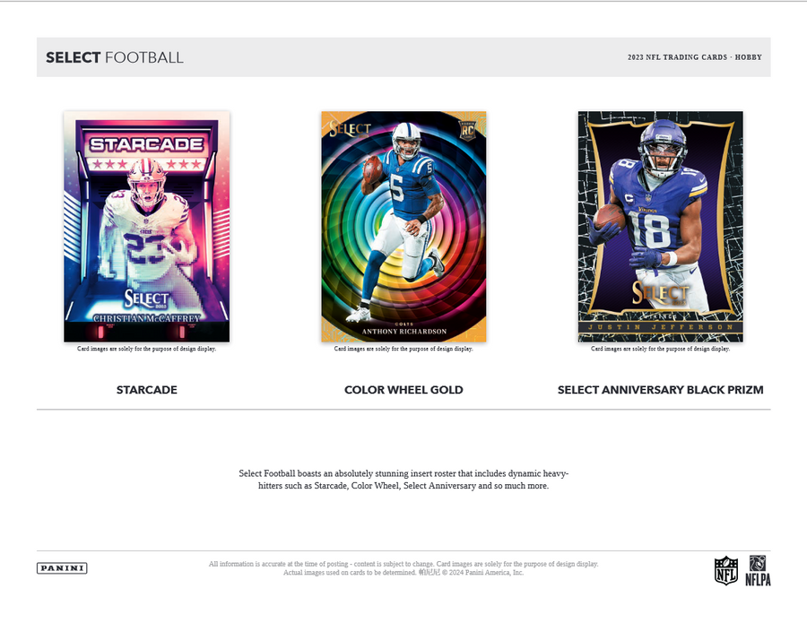 2023 Panini Select Football Hobby 12 Box Case - Image 5