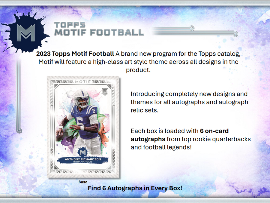 2023 Topps Motif Football Hobby Box - Image 2