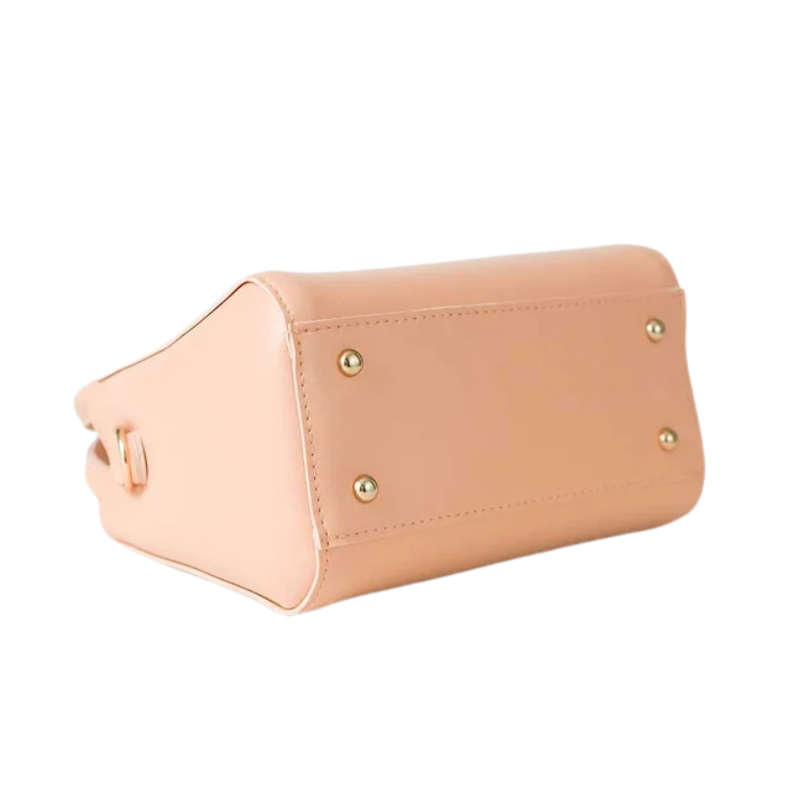 Peach Structured Handbag - Image 4