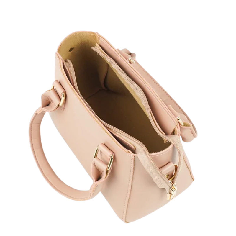 Peach Structured Handbag - Image 3