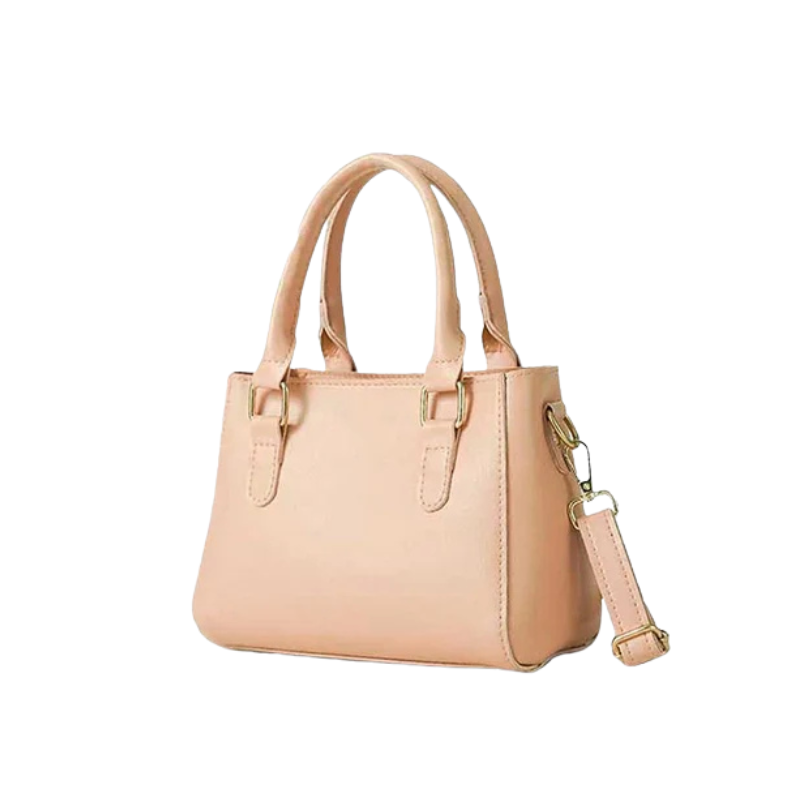 Peach Structured Handbag - Image 2