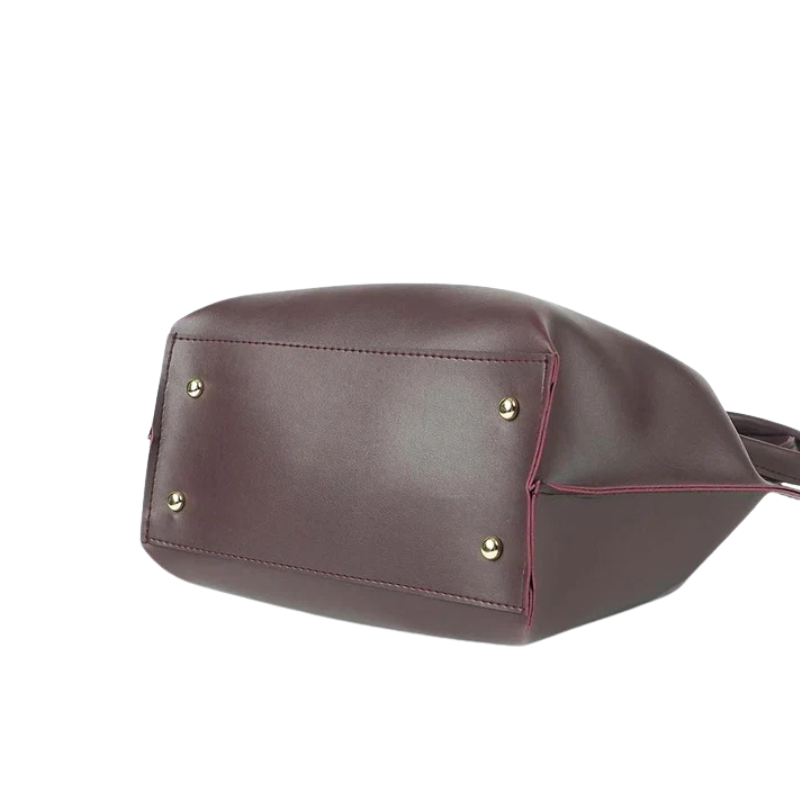 Maroon Minimalist Tote Bag - Image 3