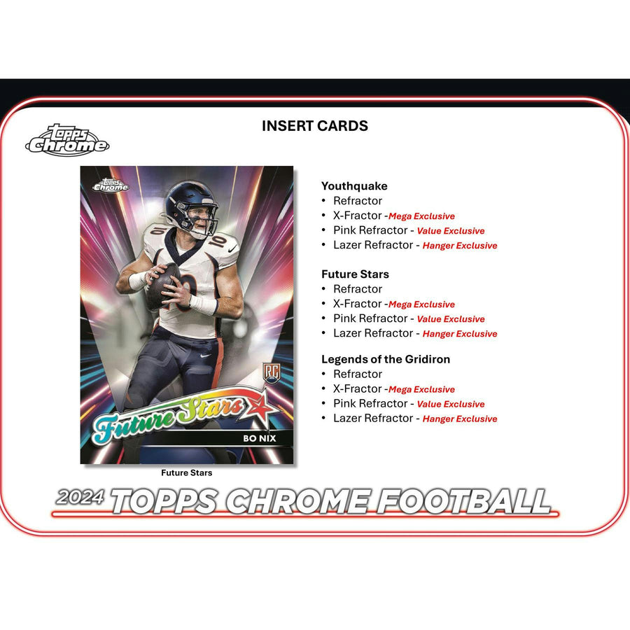 2024 Topps Chrome Football Mega 20-Box Case - Image 9