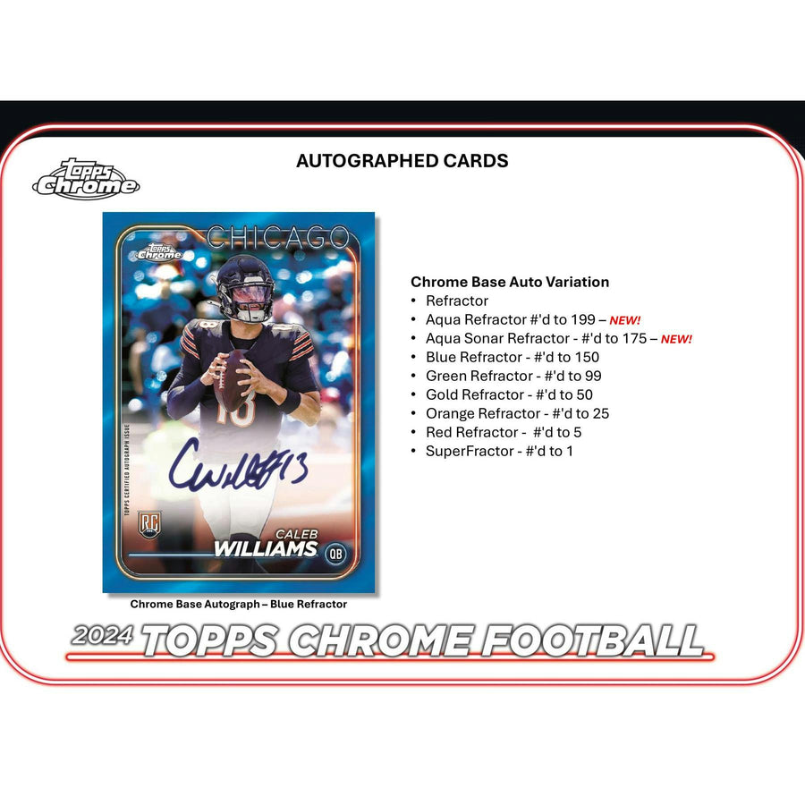 2024 Topps Chrome Football Mega 20-Box Case - Image 11