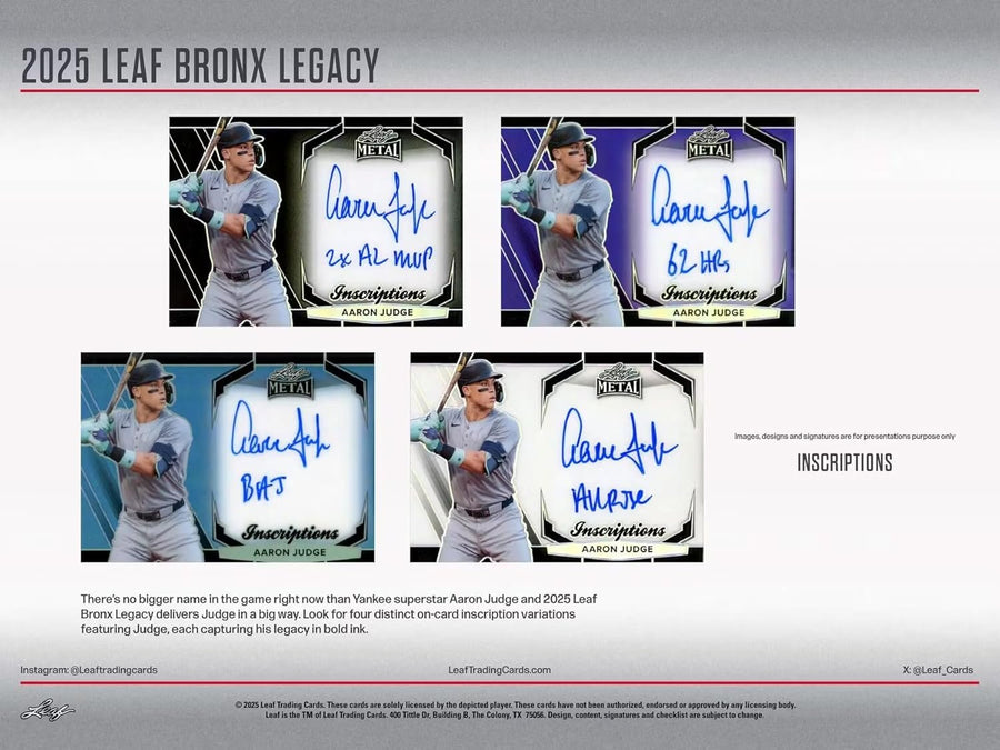 Leaf Bronx Legacy Baseball 2025 Hobby Box - Image 6